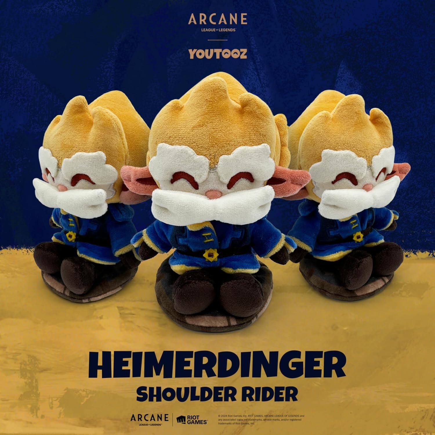 ARCANE LEAGUE OF LEGENDS YOUTOOZ  
HEIMERDINGER SHOULDER RIDER  
ARCANE RIOT GAMES