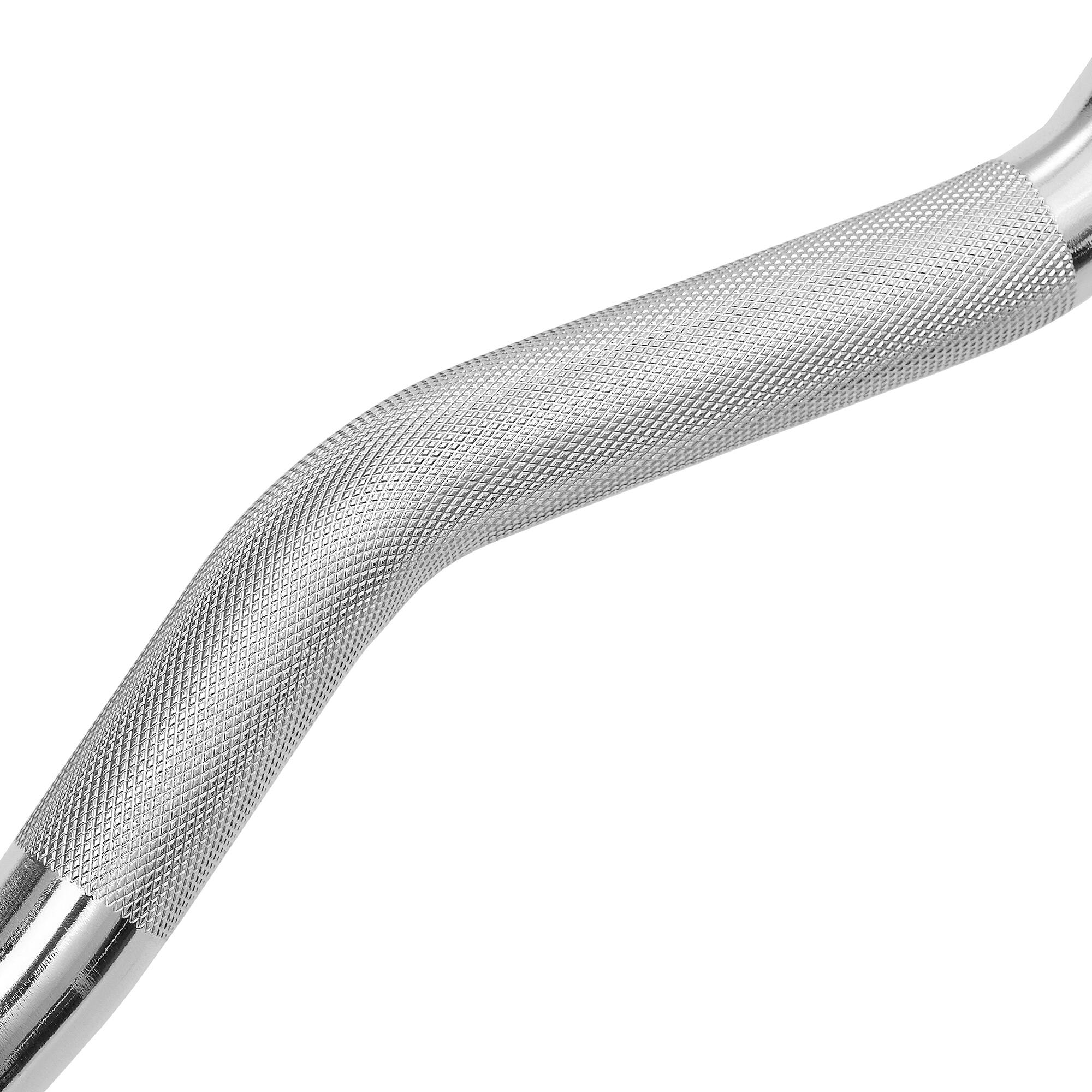 Alt View 2. Philosophy Gym - Rubber Fixed Barbell - Pre-Loaded Weight EZ Curl Bar for Weightlifting - Black.