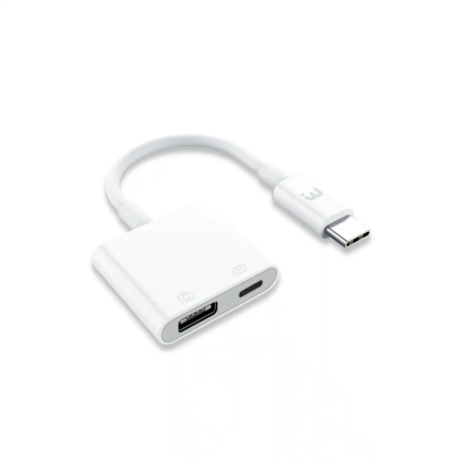 Mybat Pro - USB-C OTG Adapter with Power - White