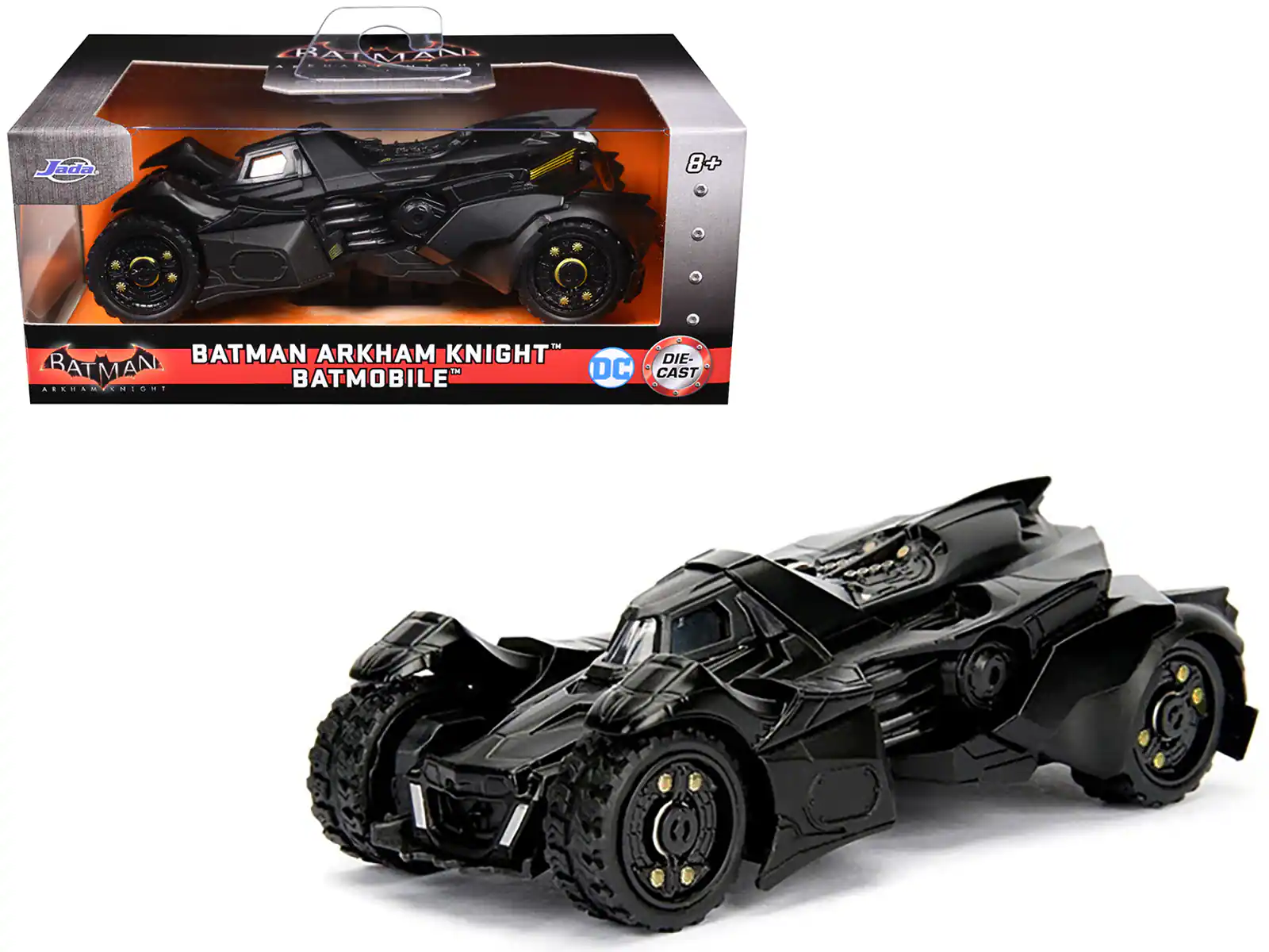 Jada  
BATMAN ARKHAM KNIGHT  
BATMOBILE  
DC  
DIE-CAST  
8+