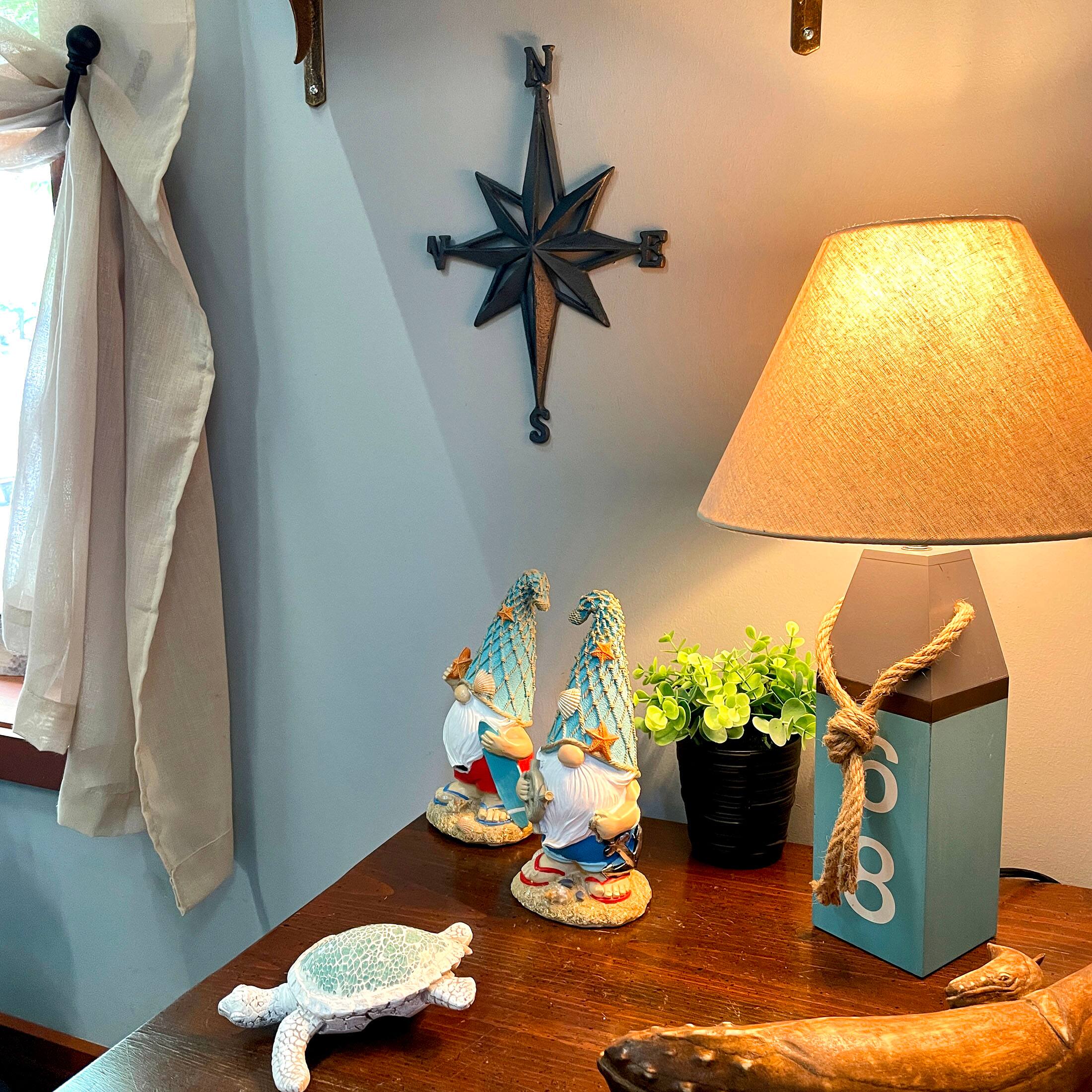 Alt View 5. Chesapeake Bay - Coastal Blue Buoy Table Lamp 19.5" Nautical Beach Decor with Shade - Blue.