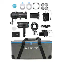 NANLITE - Forza 60C 88W RGBLAC LED Spotlight with Projection Attachment Kit