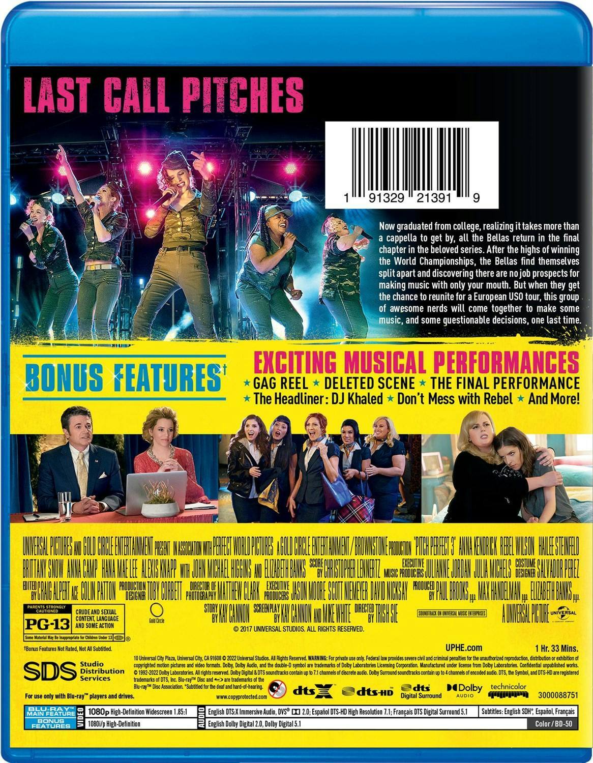 Back. Pitch Perfect 3 [Blu-ray].