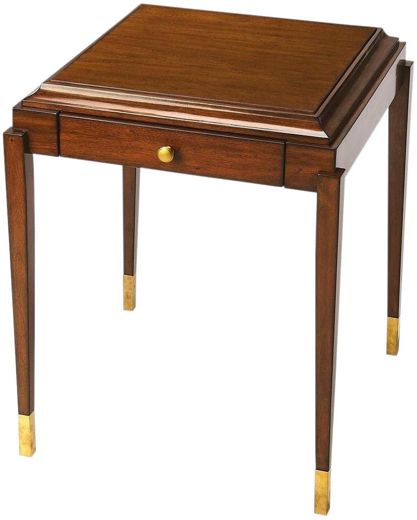 Angle. Butler Specialty - Adrian Game Table - Medium Brown.