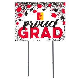 Jardine - Pittsburg State Gorillas 18" x 24" Proud Grad Yard Sign - White