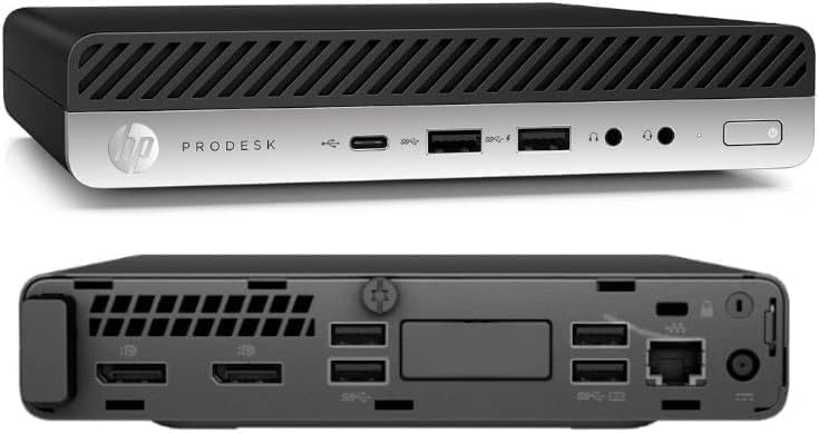 Angle. HP - HP ProDesk 600G5 Mini Intel i5-9500T 16GB 256GB SSD Windows 11 Pro - Black.