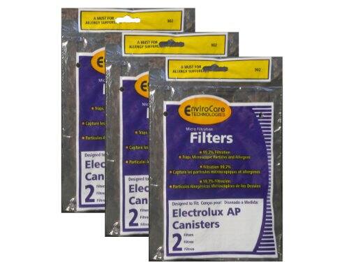 A MUST FOR ALLERGY SUFFERERS

EnviroCare TECHNOLOGIES

Filters

Designed to fit Electrolux AP Canisters

- 99.97% Filtration
- Traps Microscopic Particles and Allergens
- Captures 99.97% of Particulates
- Designed to fit: Electrolux AP Canisters

A MUST FOR ALLERGY SUFFERERS

A MUST FOR ALLERGY SUFFERERS

Designed to Capture Particles

Designed to Eliminate Allergens

Designed to Fit: Electrolux AP Canisters