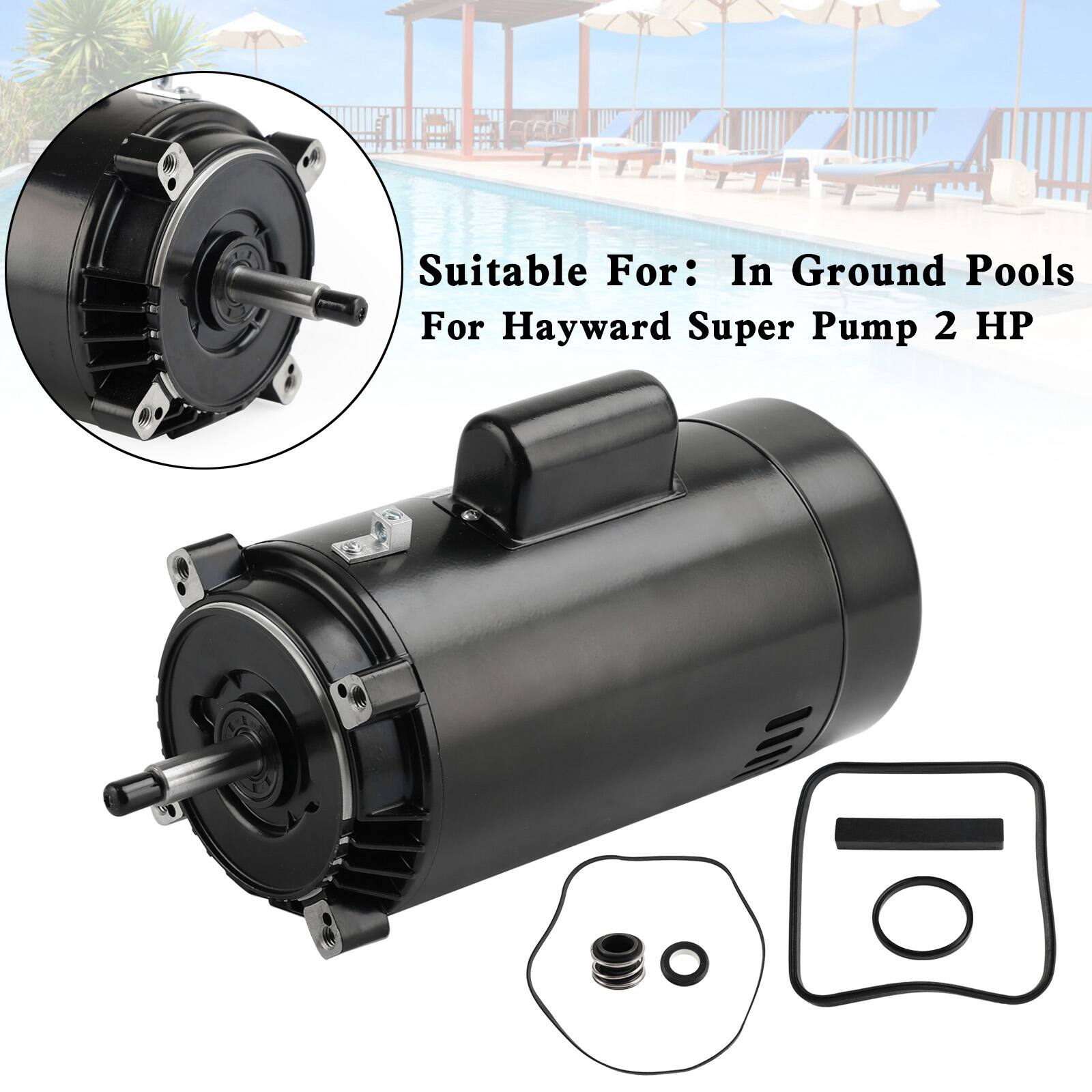 Suitable For: In Ground Pools For Hayward Super Pump 2 HP