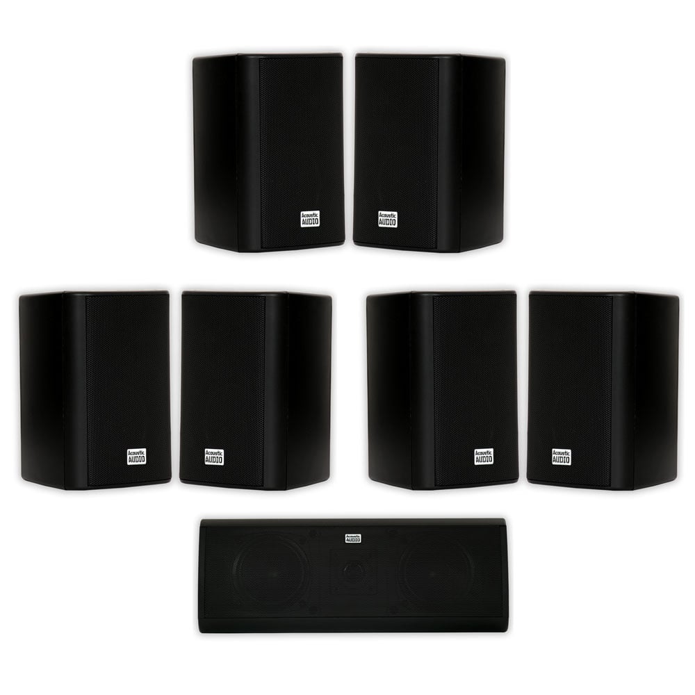 Photos - Speakers A&D Acoustic Audio by Goldwood - AA351B and AA40CB Indoor Home Theater 7 Speaker Set - Black AA3510CB-7