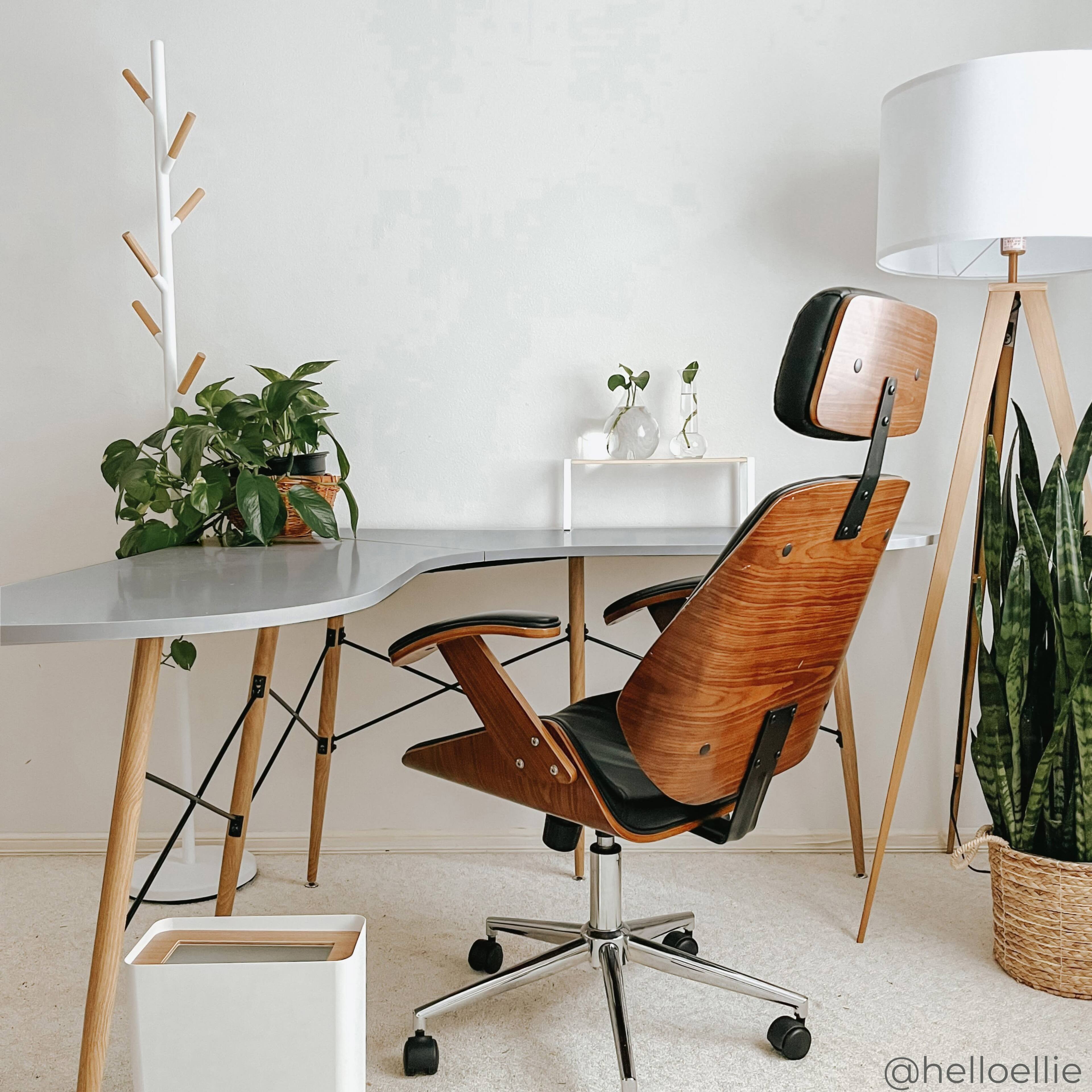 Alt View 1. Teamson Home - Roberto L-Shaped Corner Desk with Wood and Metal Details - Grey.