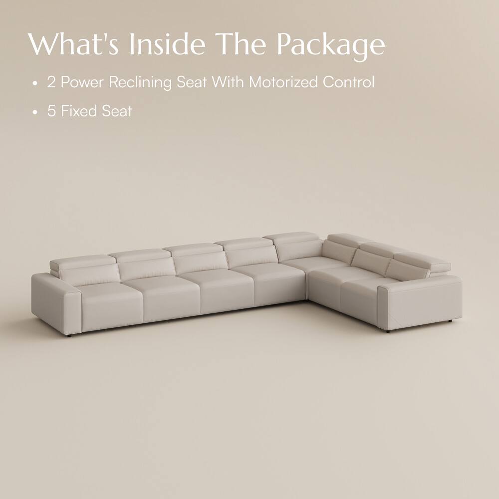 What's Inside The Package
- 2 Power Reclining Seat With Motorized Control
- 5 Fixed Seat