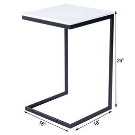 Butler Specialty - Lawler Marble C- Side Table - Black,White