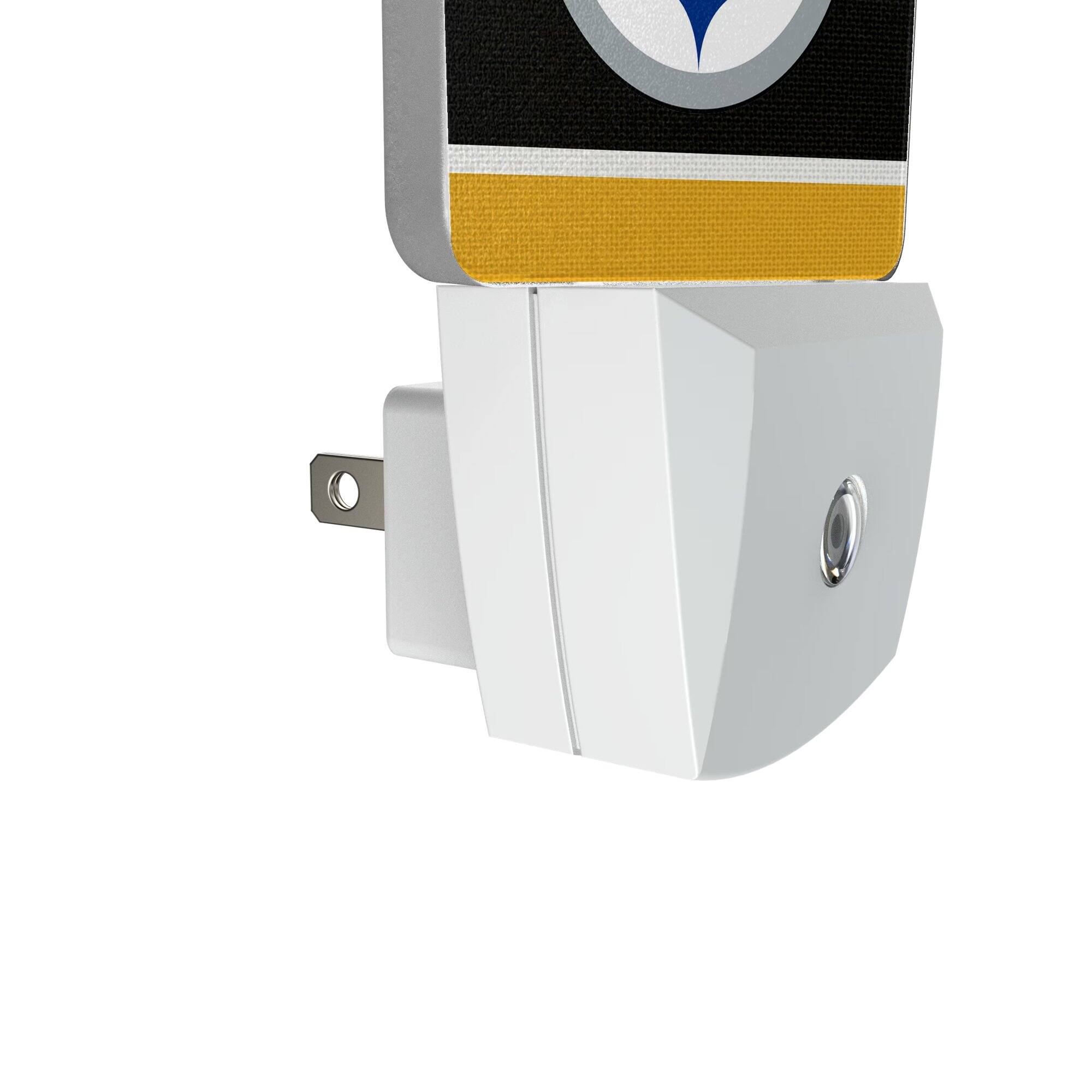 Alt View 2. Keyscaper - Pittsburgh Steelers Stripe Design Nightlight 2-Pack - Multicolor.