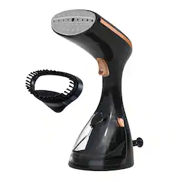 Brentwood - Corded 1200W Handheld Clothes Steamer, Stainless Soleplate, Auto Shutoff, Anti-Drip - Black