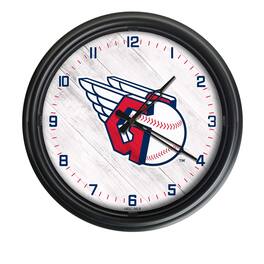 Holland Bar Stool Co. - Cleveland Guardians Indoor/Outdoor LED Wall Clock - Multicolor