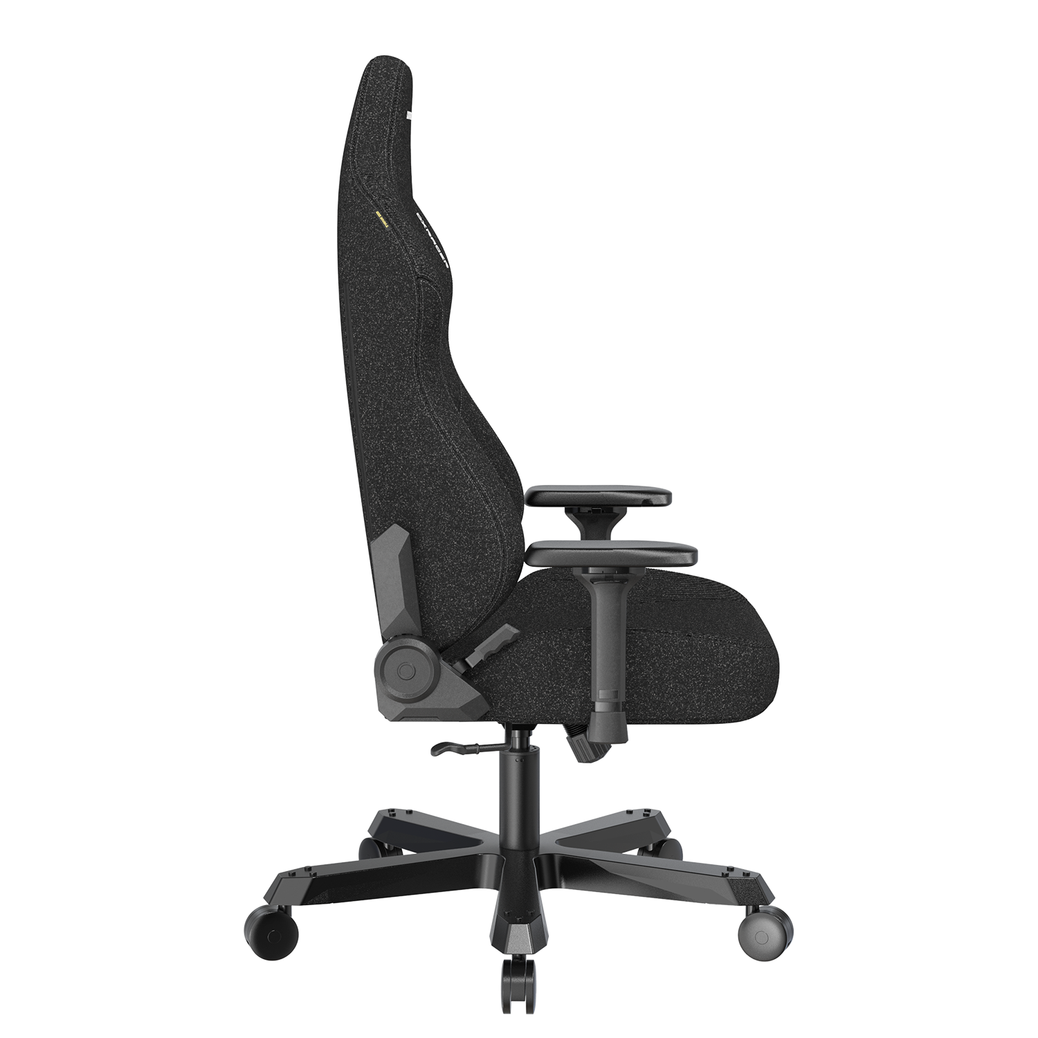 Left. DXRacer - DXRacer Tank Series Gaming Chair – Fabric Black, Oversized XXL Ergonomic Design & Heavy-Duty Support - Black.