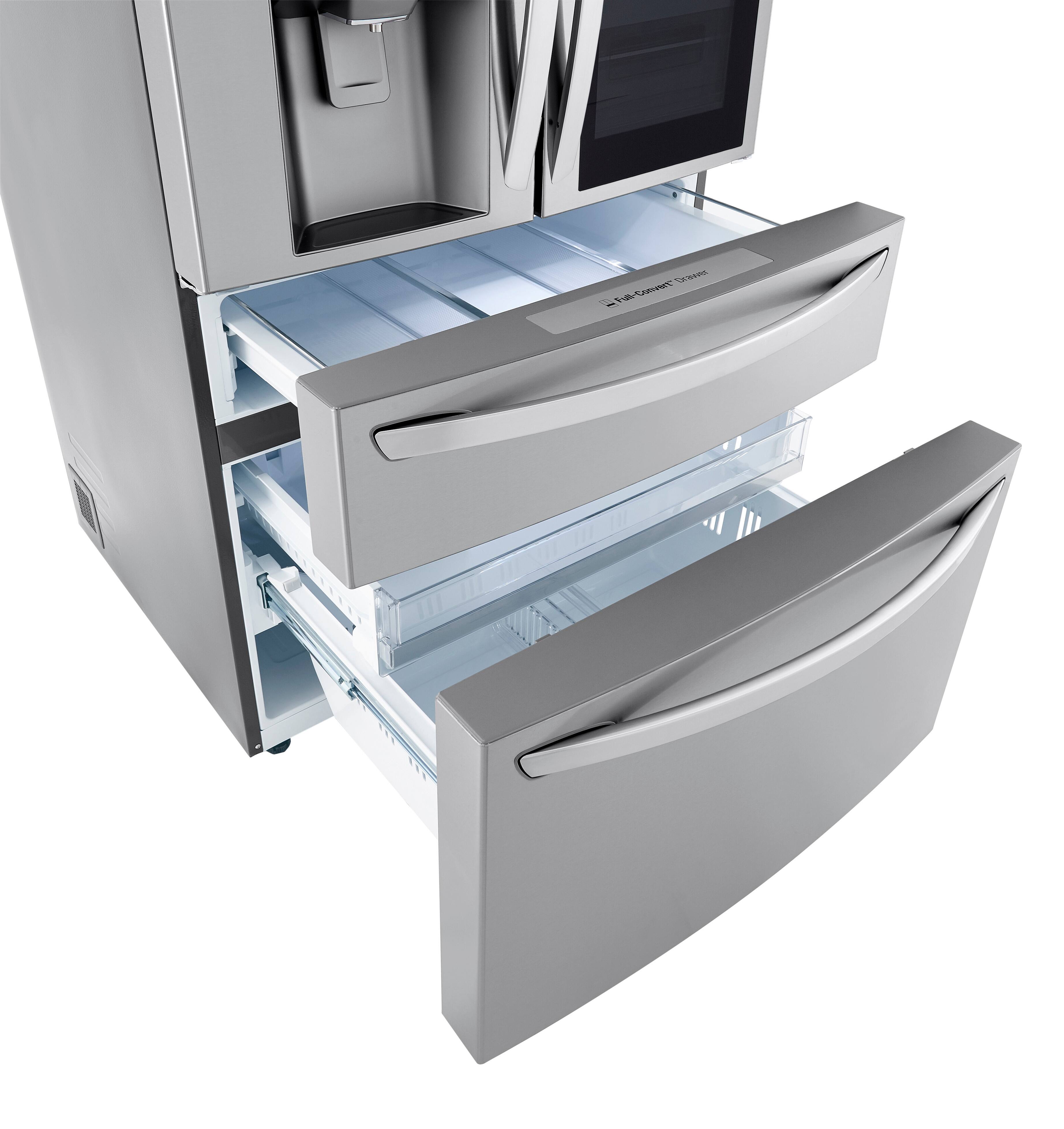 Alt View 32. LG - 29.5 Cu. Ft. 4-Door French Door-in-Door Smart Refrigerator with Craft Ice - PrintProof Stainless Steel.