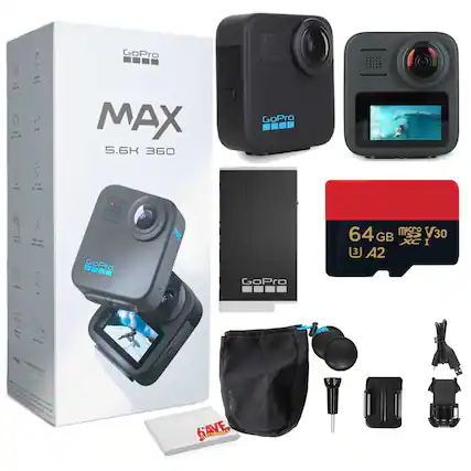 GoPro MAX
5.6K 360
GoPro 64GB microSD V30 A2
SAVE