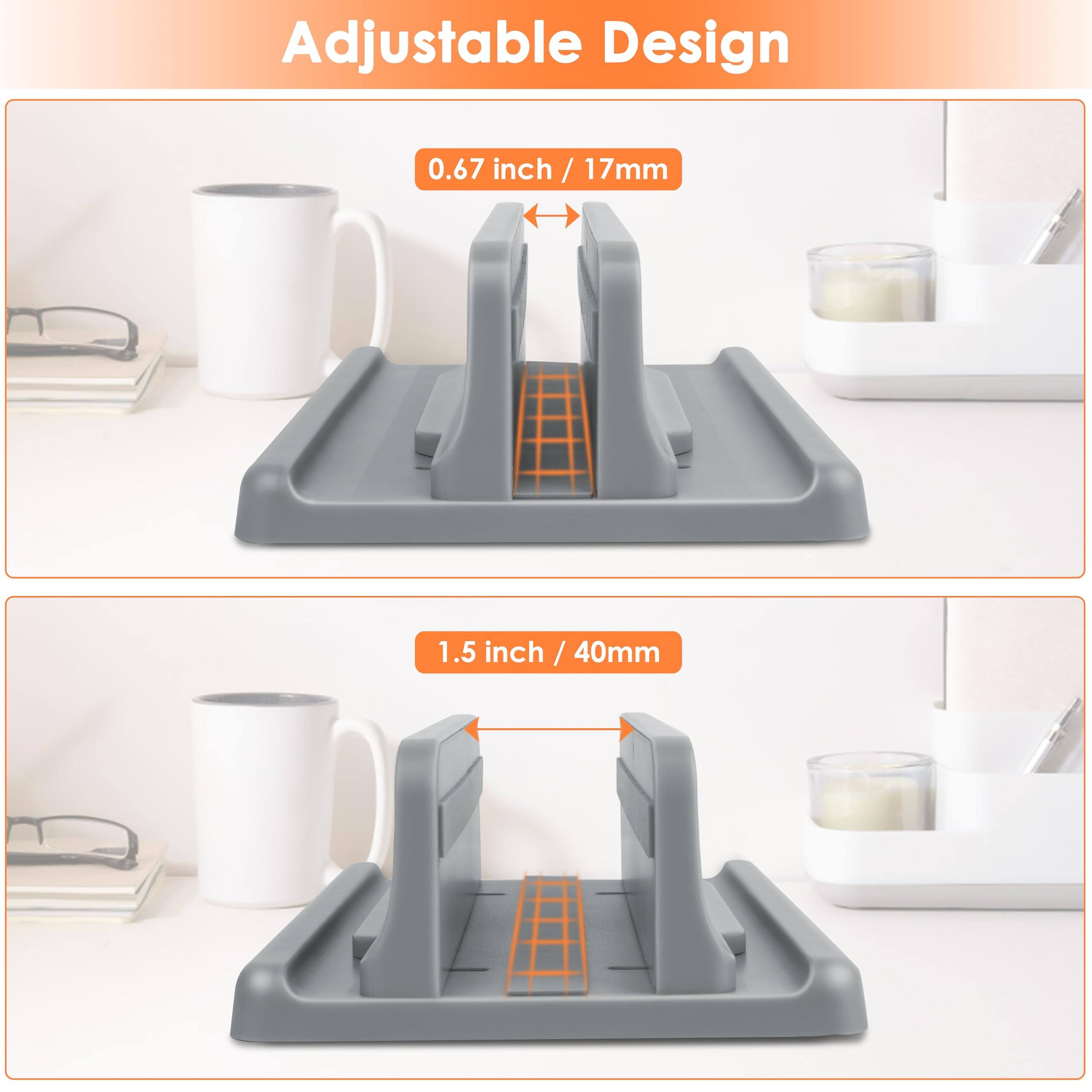 Adjustable Design

0.67 inch / 17mm

1.5 inch / 40mm