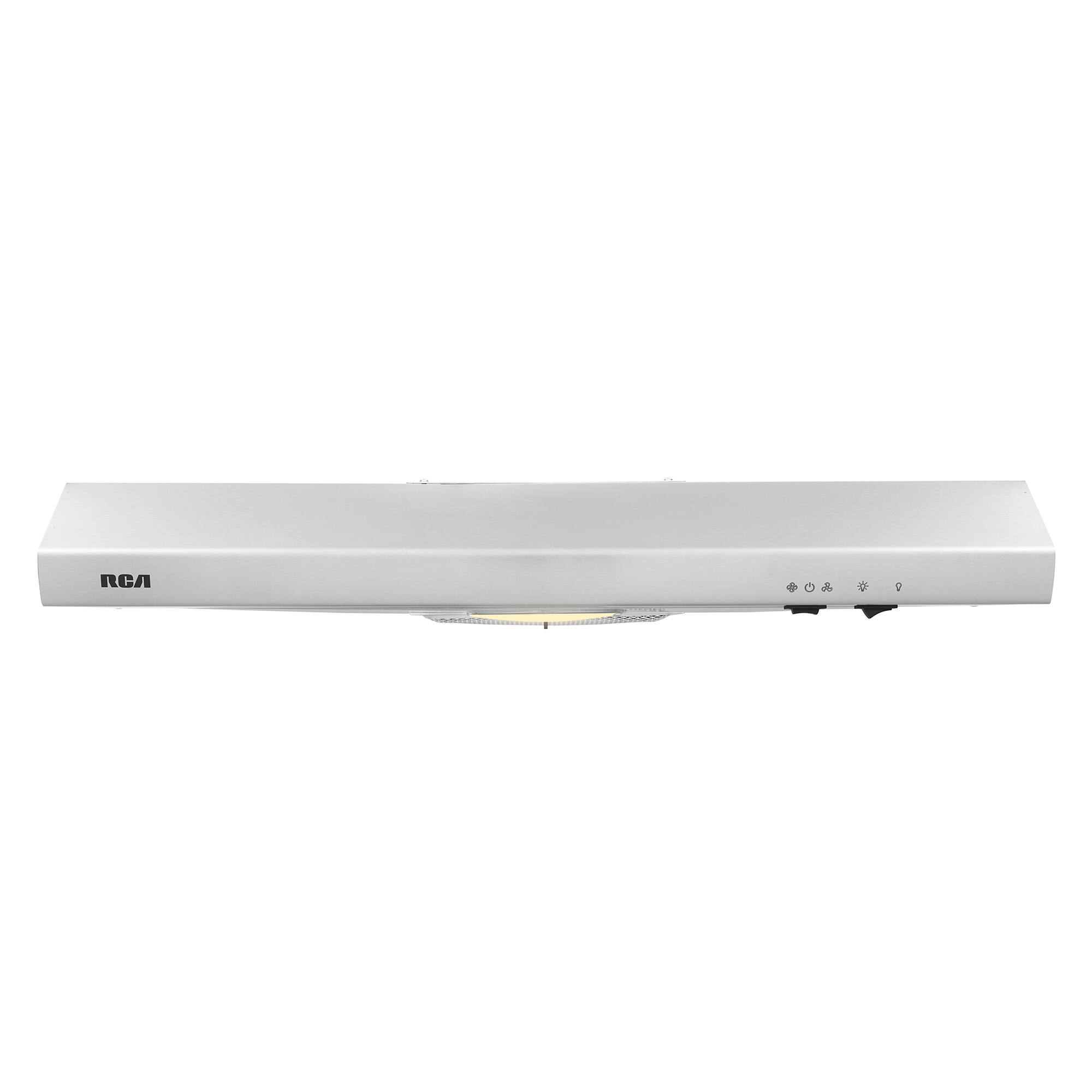 Alt View 2. RCA - R-RHUCC30SSS 30 in. Century Collection Ductless 160 CFM Under Cabinet Range Hood, Reusable Filter, Light - Stainless Steel.