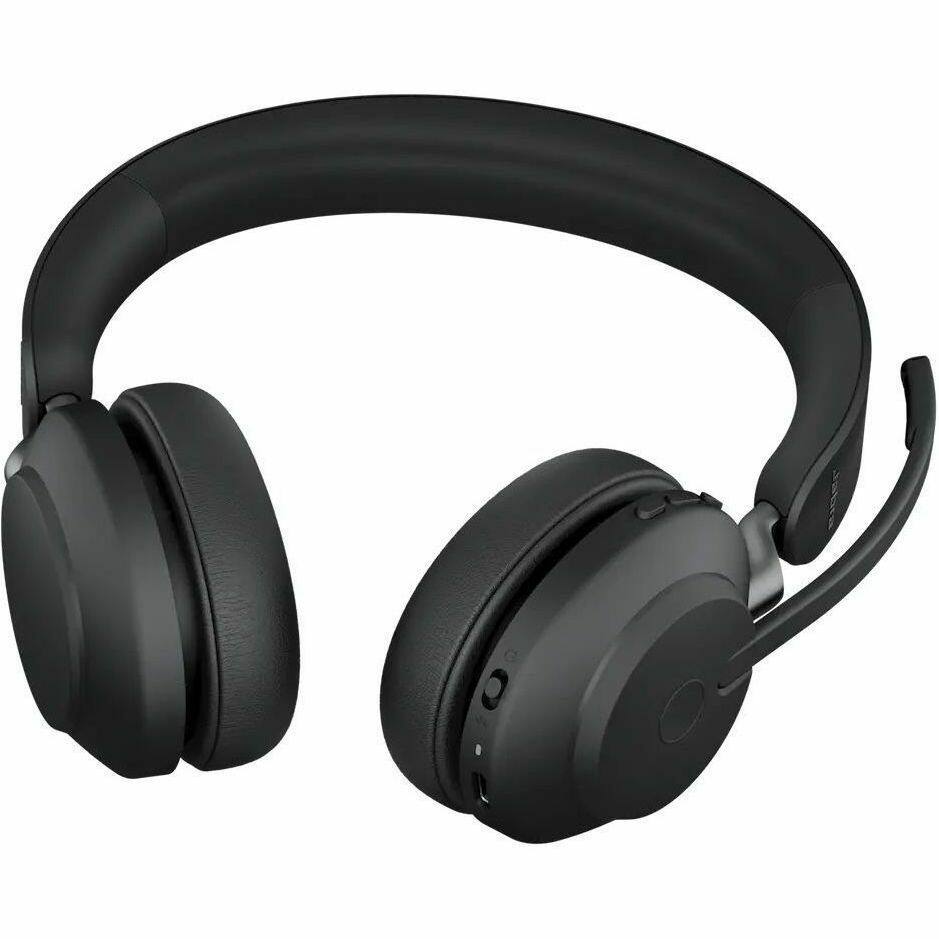 Alt View 5. Jabra - Jabra Evolve2 65 Headset - Mono - Wireless - Bluetooth - 98.4 ft - On-ear, Over-the-head - Monaural - Circumaural - Blue.