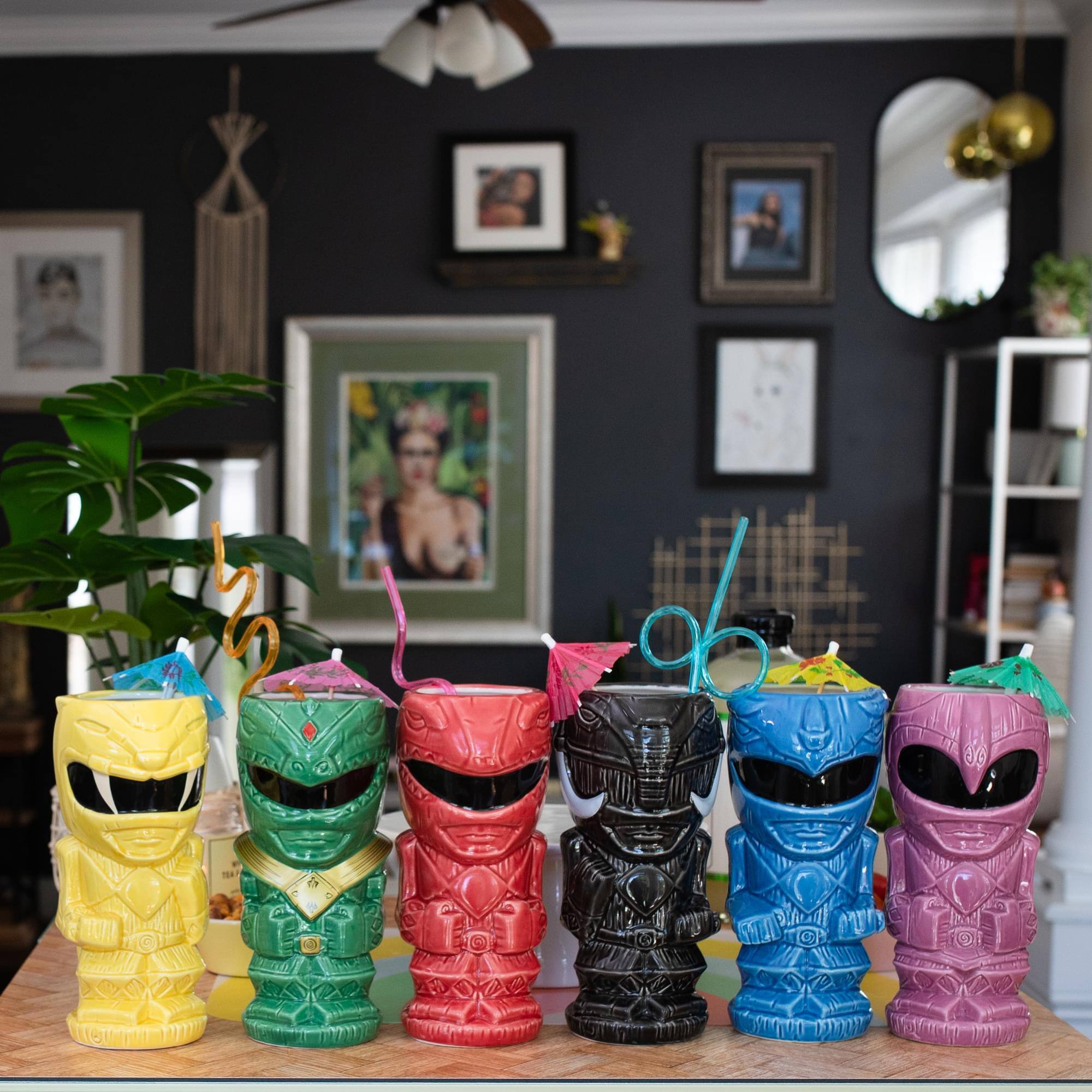 Alt View 1. Power Rangers - Geeki Tikis Power Rangers Ceramic Mug Set of 5 - Multicolored.