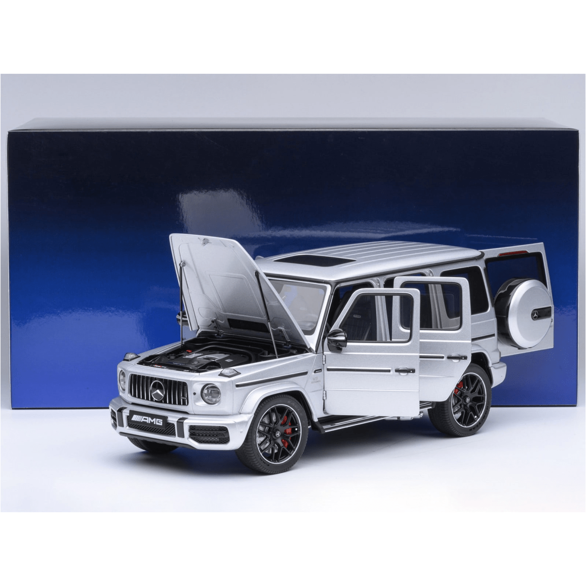 Alt View 9. Autoart - 2019 Mercedes-Benz AMG G63 Iridium Silver Metallic 1/18 Model Car by Autoart.
