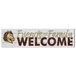 Jardine - Southwest Minnesota State Mustangs 10" x 40" Friends & Family Welcome Sign - White