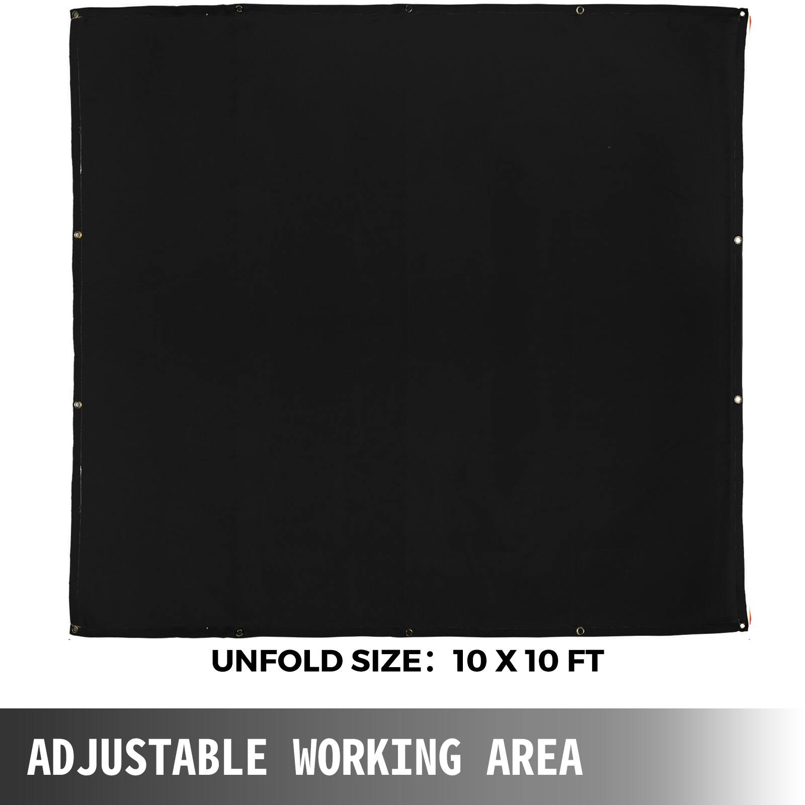 UNFOLD SIZE: 10 X 10 FT  
ADJUSTABLE WORKING AREA