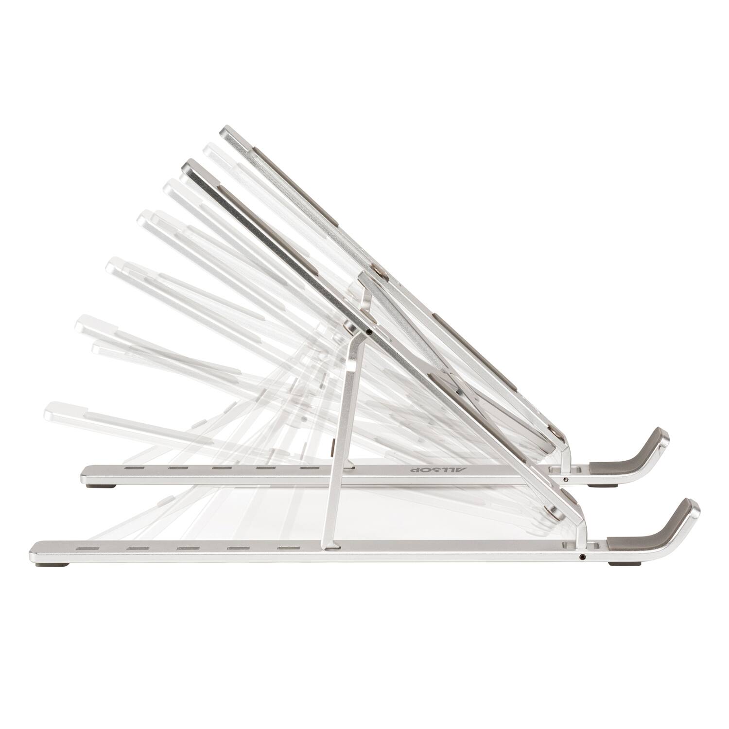 Alt View 4. Allsop - Allsop 32626 Compact Aluminum Laptop Stand - silver.