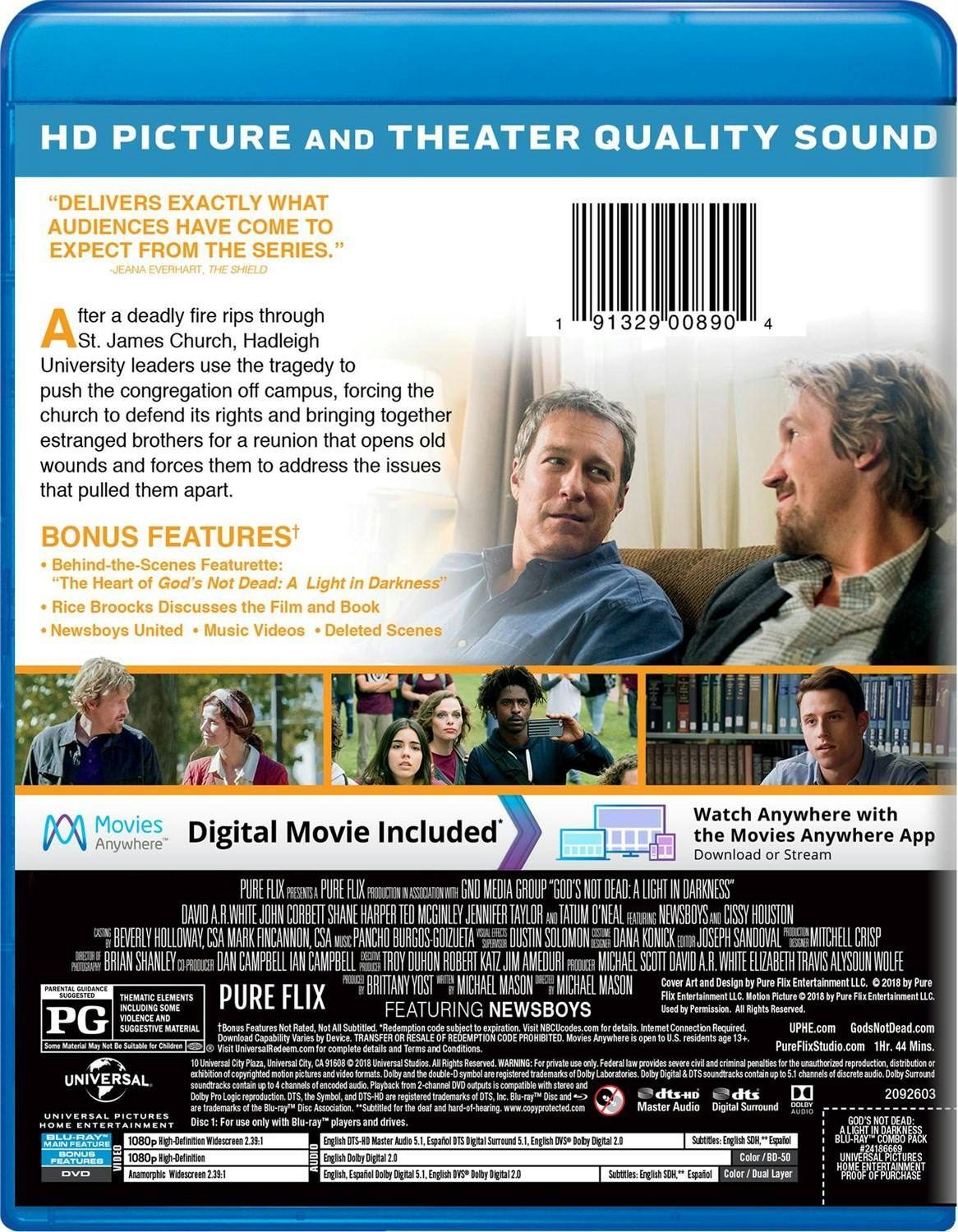 Back. God's Not Dead 3 (DVD + Digital) [Blu-ray].