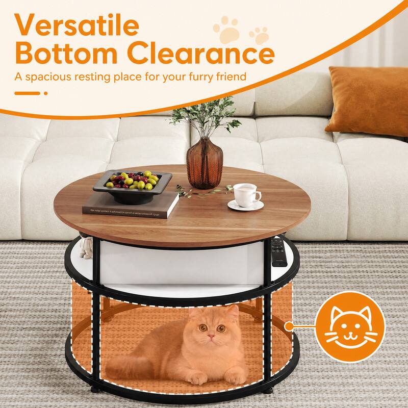 Versatile Bottom Clearance  
A spacious resting place for your furry friend