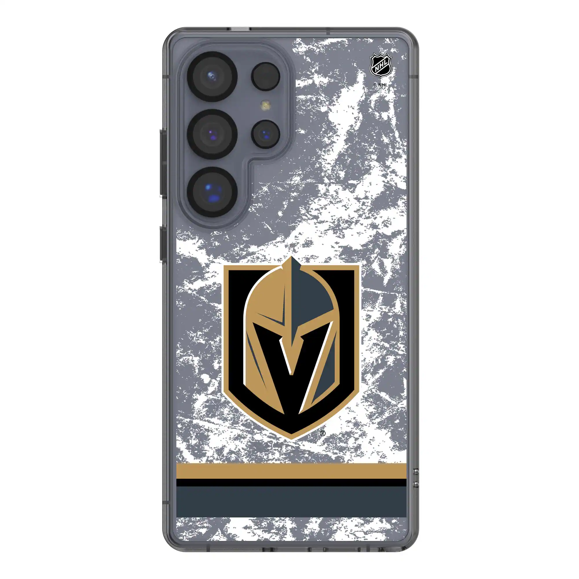 Keyscaper - NHL - Vegas Golden Knights Galaxy Stripe Clear Ice Case - S24 Ultra - Multicolor