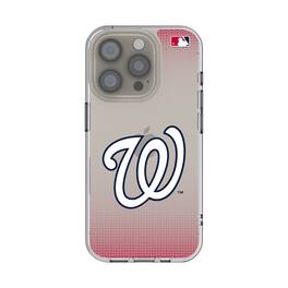 Keyscaper - MLB - Washington Nationals Linen Logo iPhone Clear Case - 14 - Multicolor