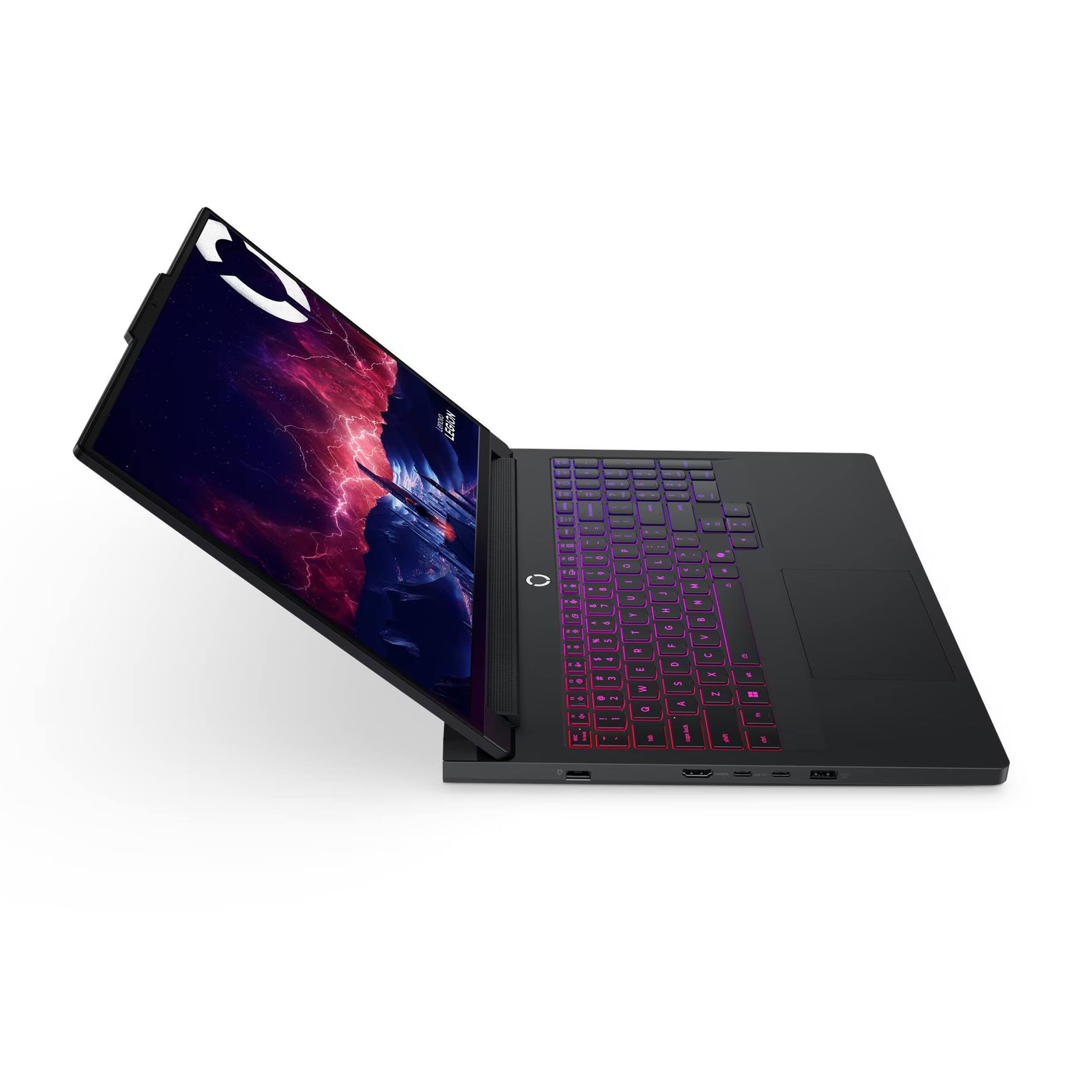 Alt View 4. Lenovo - Lenovo Legion Pro 7 16" Gaming Laptop,Ryzen 9 9955HX,64GB RAM,2TB SSD+1TB Dock Set,GeForce RTX 5080,Backlit,Win 11,Black - Black.