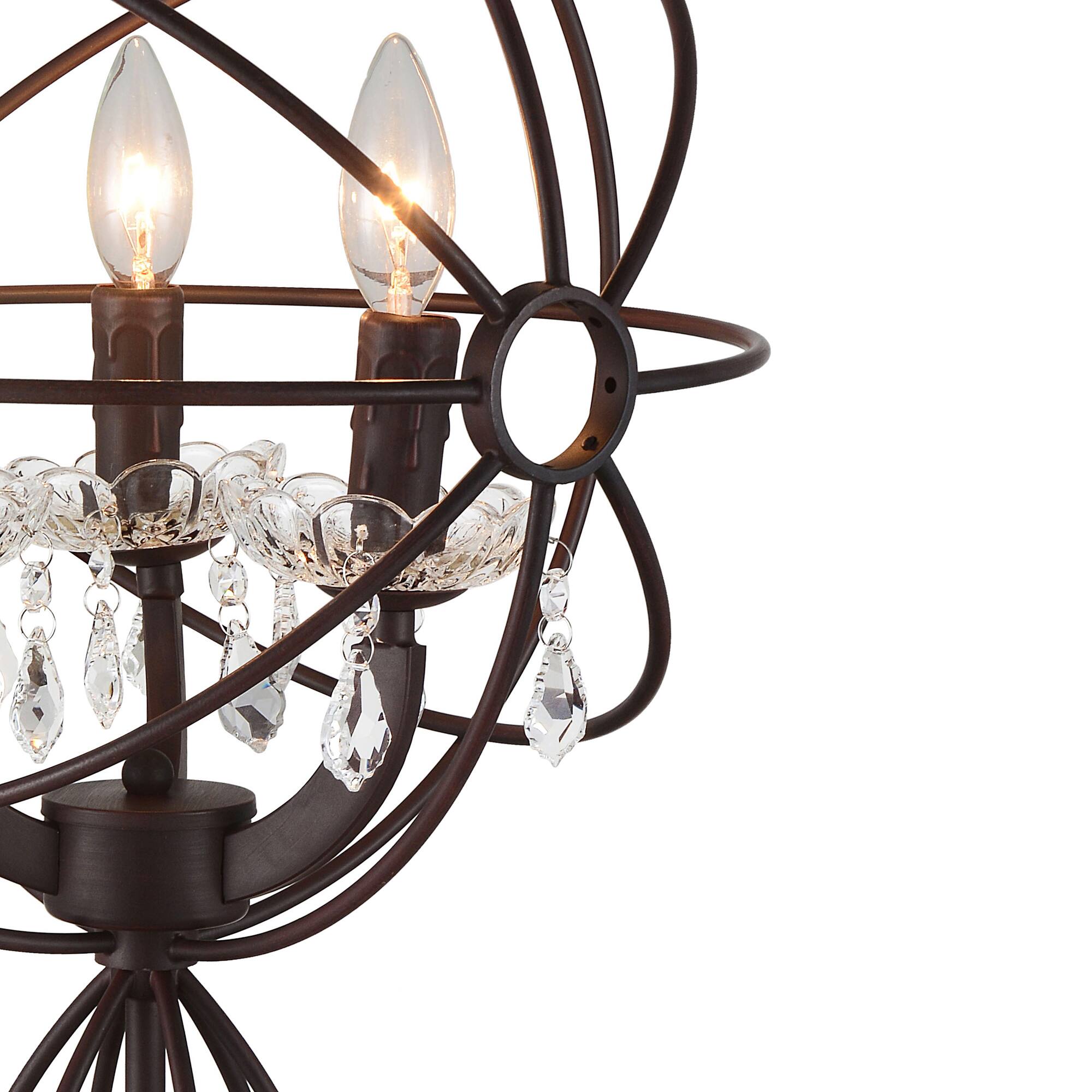 Back. CWI Lighting - Campechia 3 Light Floor Lamp With Brown Finish - Brown.