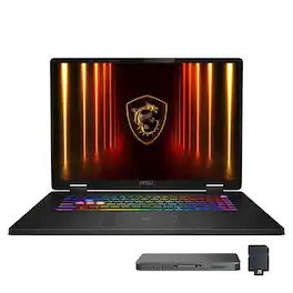 MSI - Crosshair 18" 240Hz Gaming Laptop,Ultra 9 275HX,RTX 5070,32GB RAM,2TB SSD+1TB Dock Set,Backlit Kb,Win 11 Pro - Black