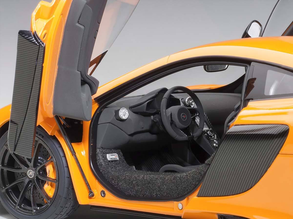 Alt View 2. Autoart - McLaren 675LT McLaren Orange 1/18 Model Car by Autoart.
