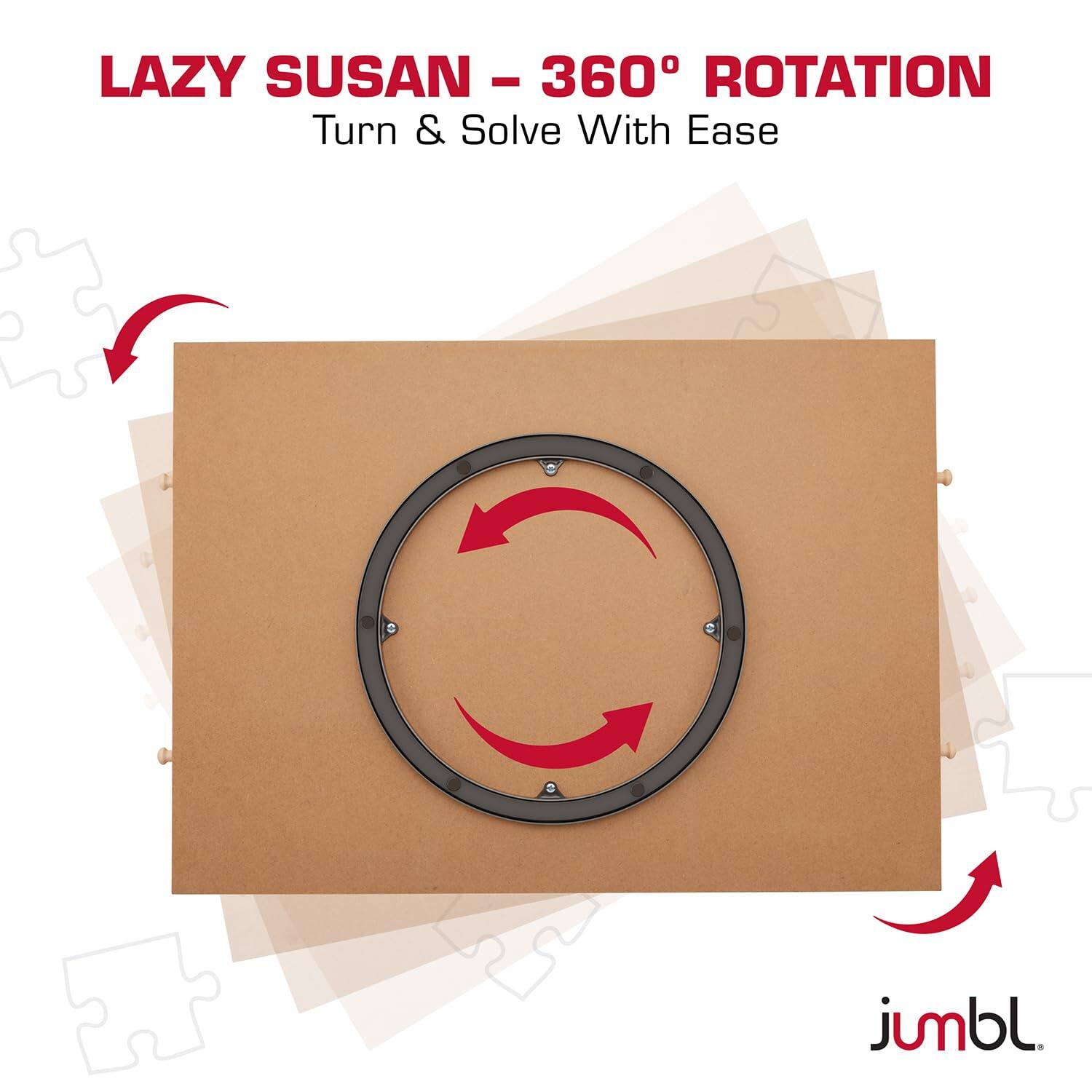 LAZY SUSAN - 360° ROTATION  
Turn & Solve With Ease  

jumbl.