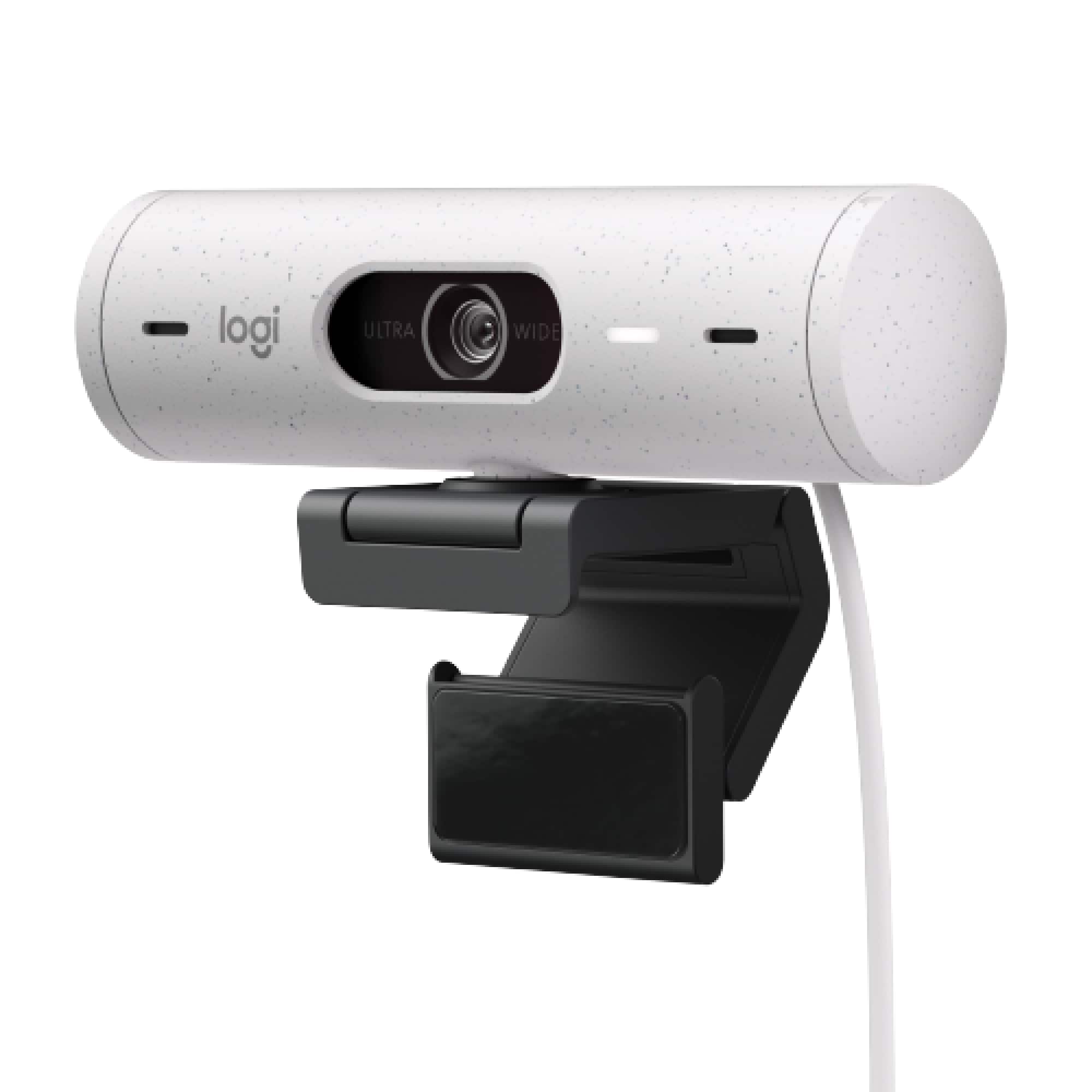 Logitech - Brio 500 1920x1080p Webcam with Privacy Cover - Off-White