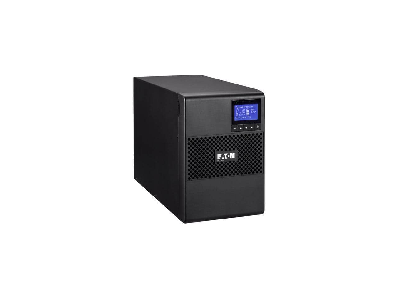 Eaton - 9SX700 700VA 630W 120V Online UPS - 6 Outlets, Cybersecure, Extended Run - Black