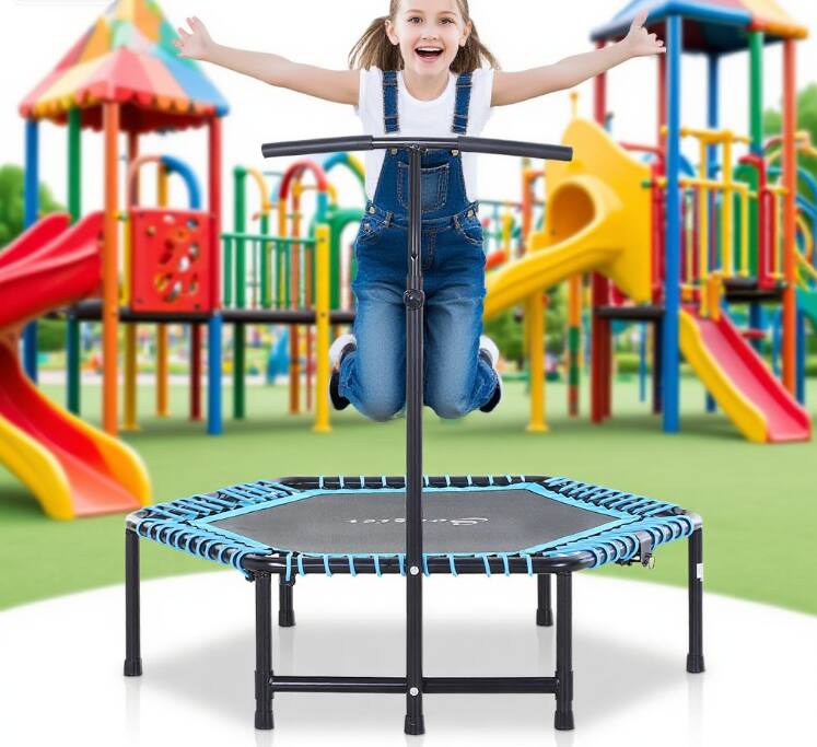 Left. LOVMOR - Lovmor Standard FT Trampoline with Foldable Design Recreational Trampoline for Adults.