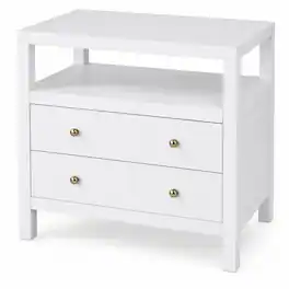 Butler Specialty - Nora 2-Drawer Wide Nightstand - White