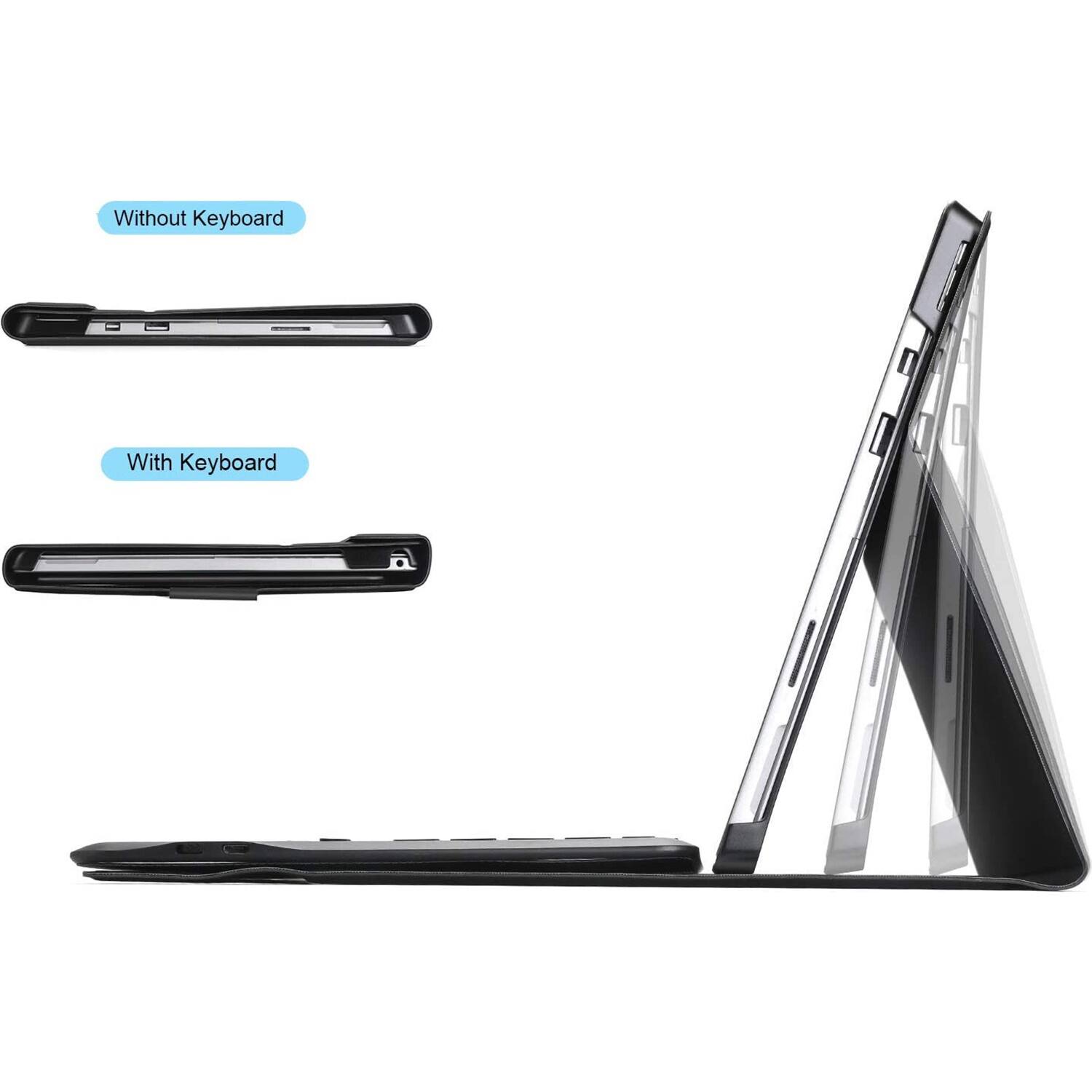 Alt View 14. SaharaCase - Keyboard Case for Microsoft Surface Pro X (2021) - Black.
