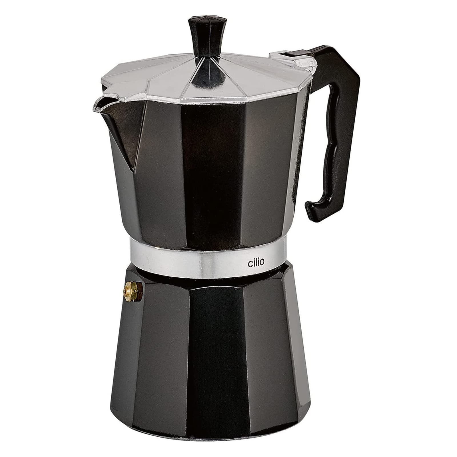Cilio - Classico Stovetop Espresso Maker, 15 ounce - Black