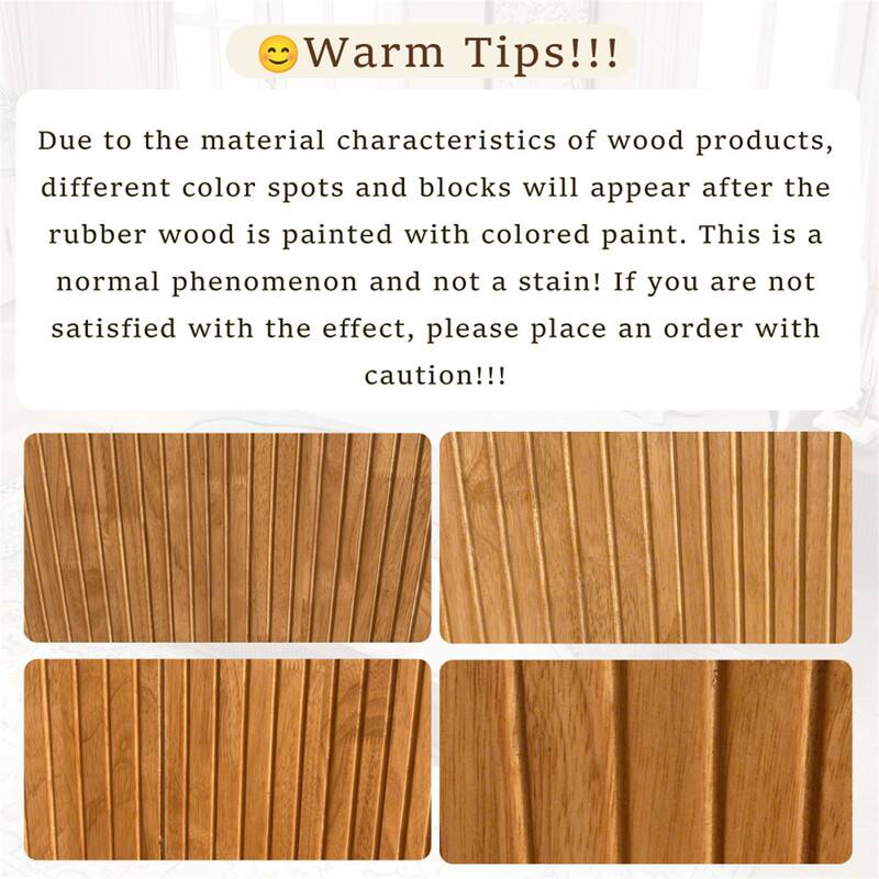 Warm Tips!!!

Due to the material characteristics of wood products, different color spots and blocks will appear after the rubber wood is painted with colored paint. This is a normal phenomenon and not a stain! If you are not satisfied with the effect, please place an order with caution!!!