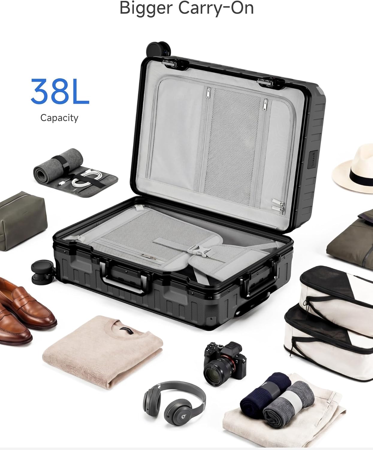 Bigger Carry-On  
38L Capacity