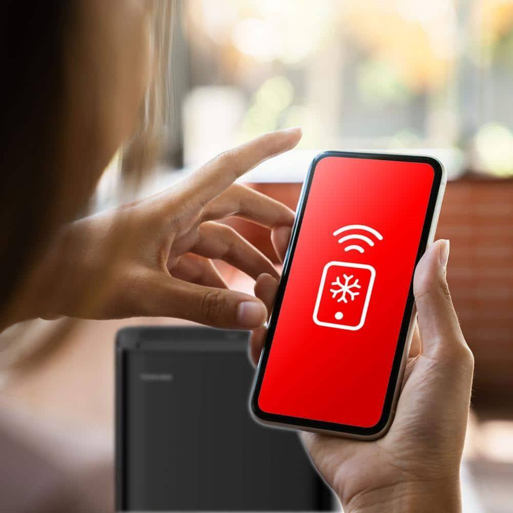 Alt View 6. Toshiba - Refurbished PX1011CWRUFR 13,500 BTU / 10,000 DOE SACC Portable AC - Black.