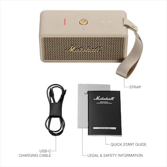 Marshall Middleton II Portable Bluetooth Speaker with Rugged Marshall Middleton II Portable Bluetooth Speaker with Rugged
