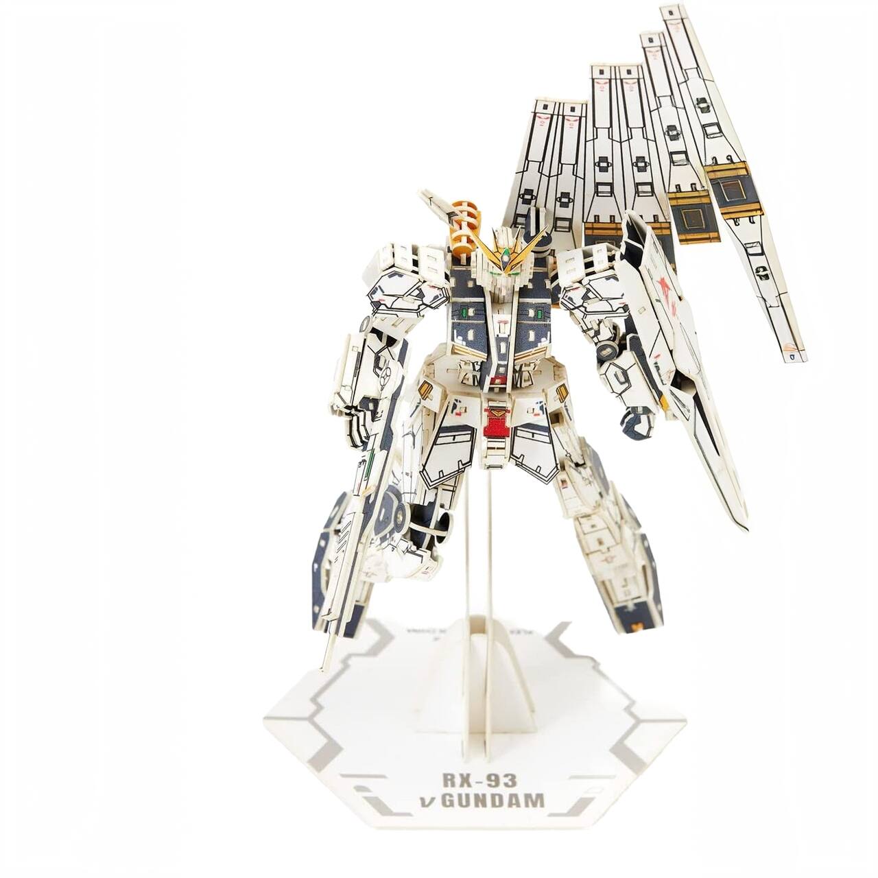 Left. 3D Puzzle - 3D DIY Puzzle: RX-93 v-Gundam si-gu-mi PRO: Premium Mobile Suit - 373pcs.